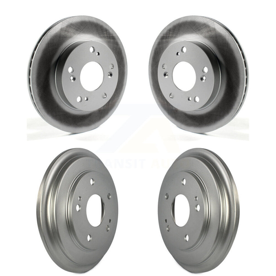 Front Rear Disc Brake Rotors Drums Kit For Honda Civic KG-101427