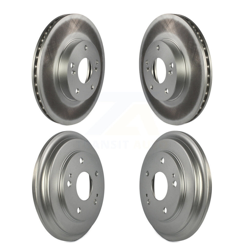 Front Rear Disc Brake Rotors Drums Kit For Honda Civic KG-101428