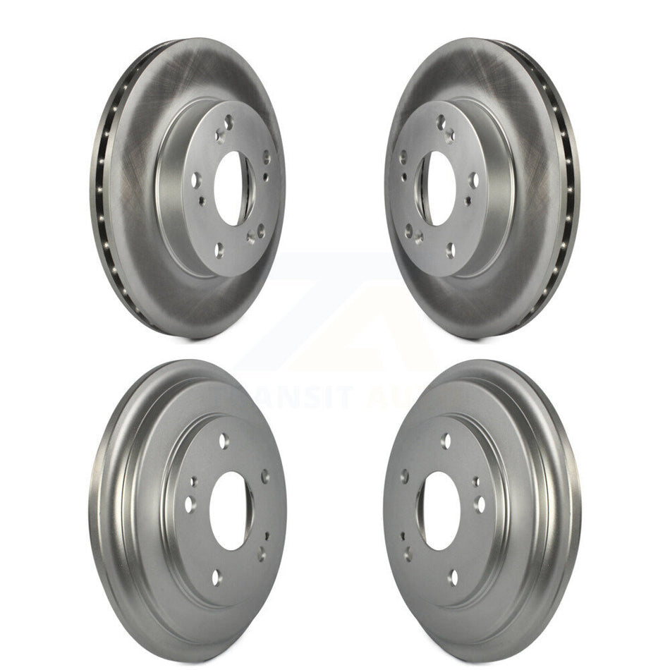 Front Rear Disc Brake Rotors Drums Kit For Honda Civic KG-101429