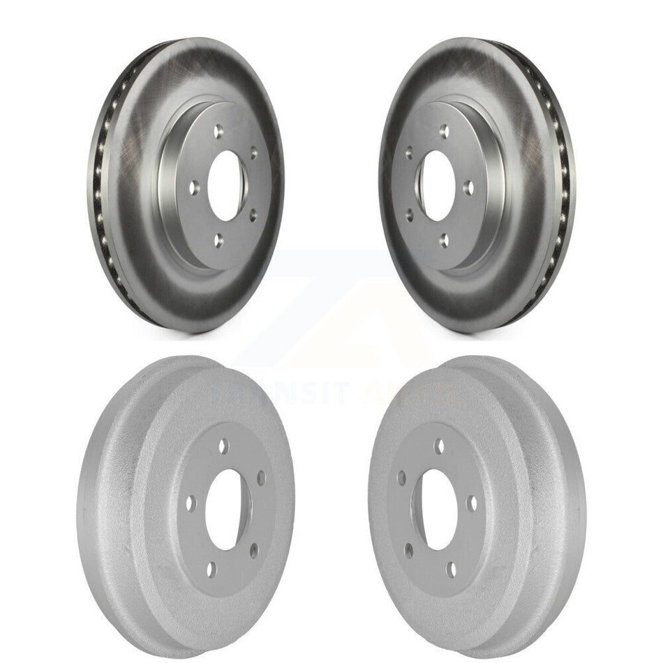 Front Rear Disc Brake Rotors Drums Kit For Ford Escape Mercury Mariner Mazda Tribute KG-101440