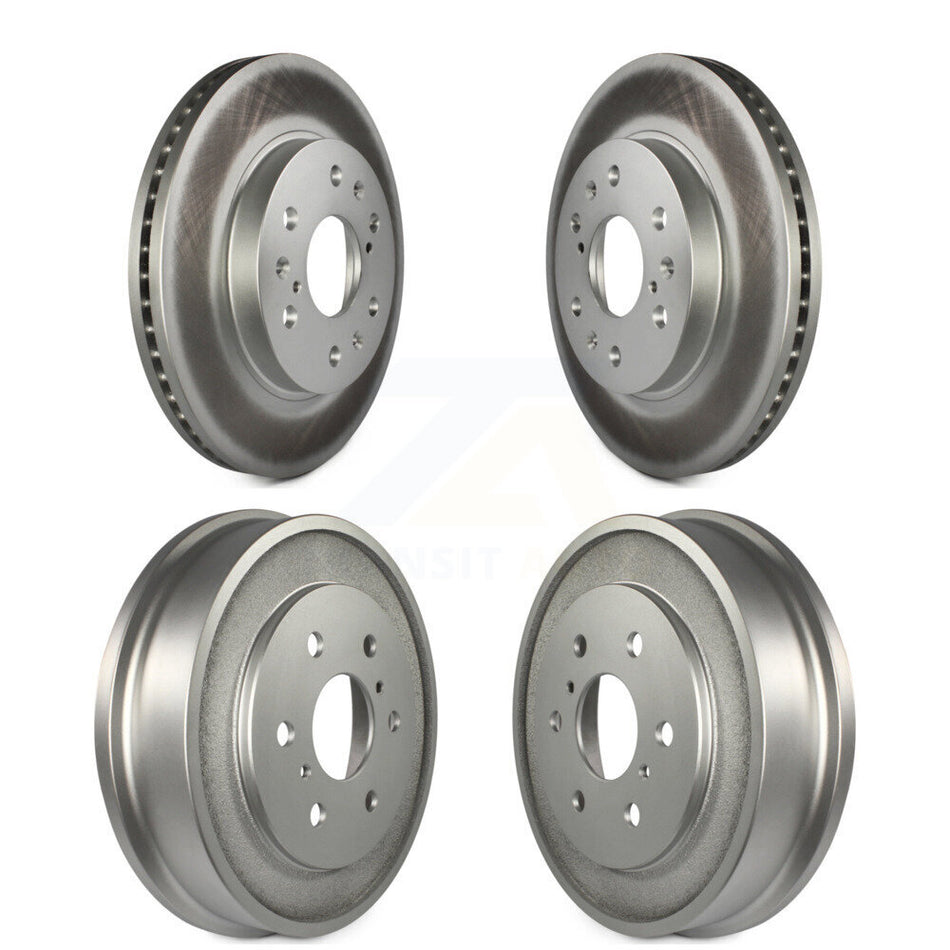 Front Rear Disc Brake Rotors Drums Kit For Chevrolet Silverado 1500 GMC Sierra Classic KG-101446
