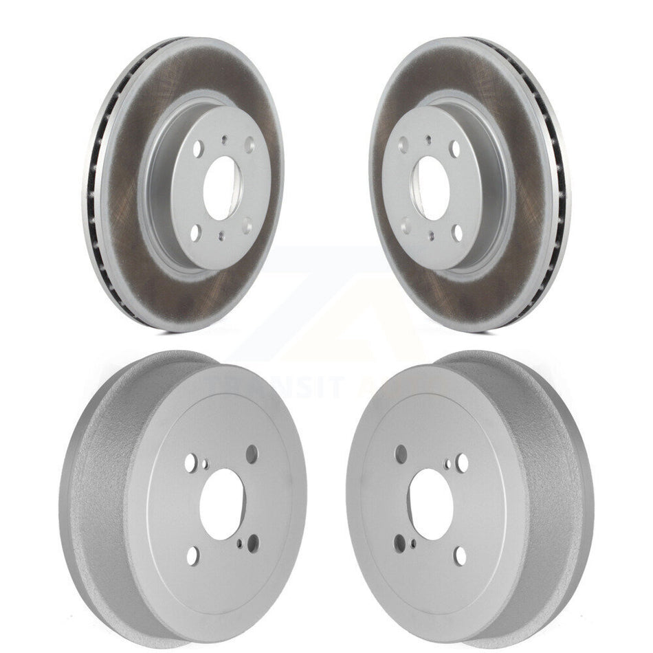 Front Rear Disc Brake Rotors Drums Kit For Toyota Corolla Prizm Chevrolet Geo KG-101453