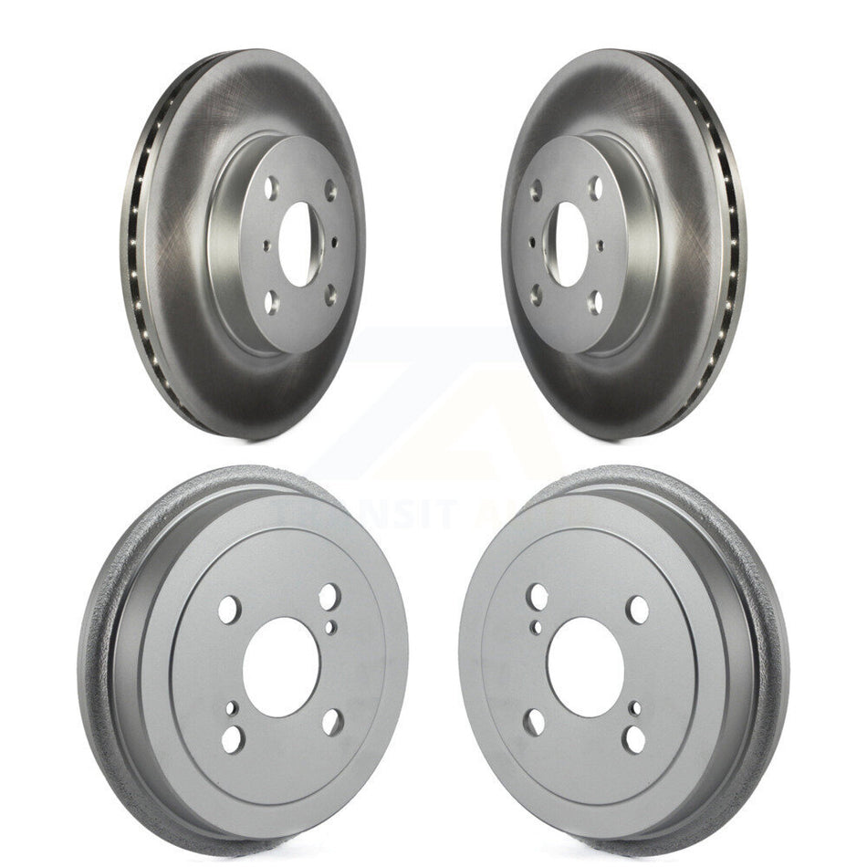 Front Rear Disc Brake Rotors Drums Kit For Toyota Echo KG-101456