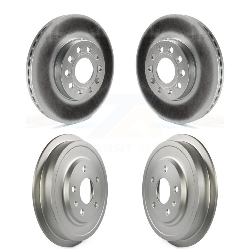 Front Rear Disc Brake Rotors Drums Kit For Volkswagen Jetta Beetle With 288mm Diameter Rotor KG-101459