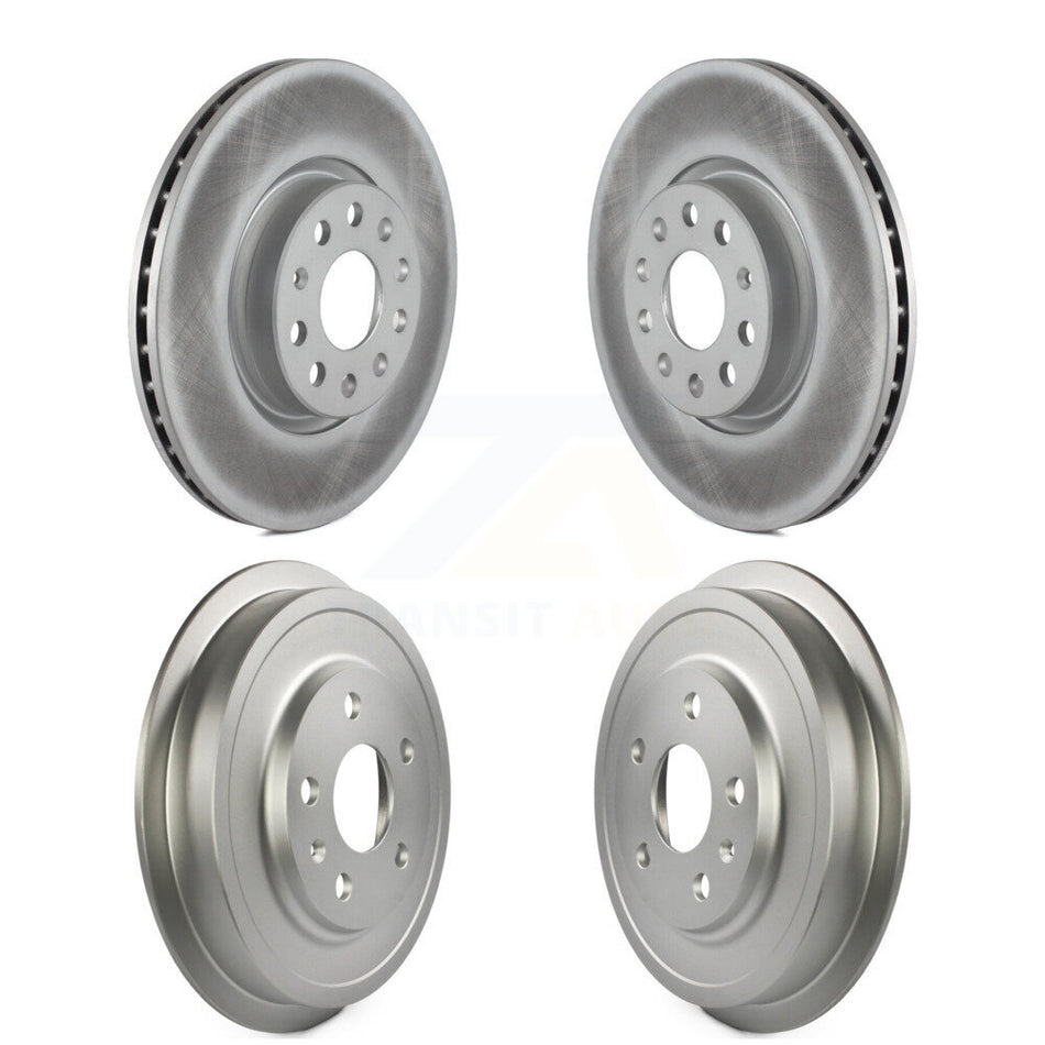 Front Rear Disc Brake Rotors Drums Kit For Volkswagen Jetta Beetle With 312mm Diameter Rotor KG-101461