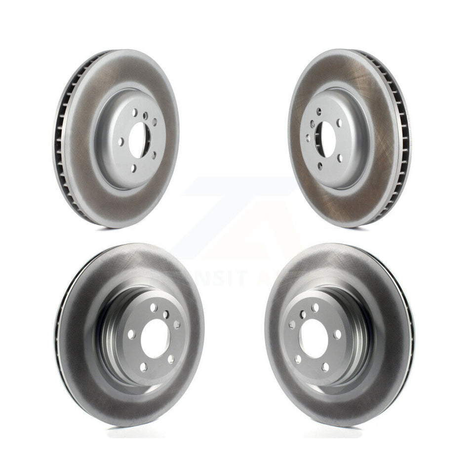 Front Rear Coated Disc Brake Rotors And Hub Assembly Kit For BMW 750Li xDrive 750i 550i GT KG-101470