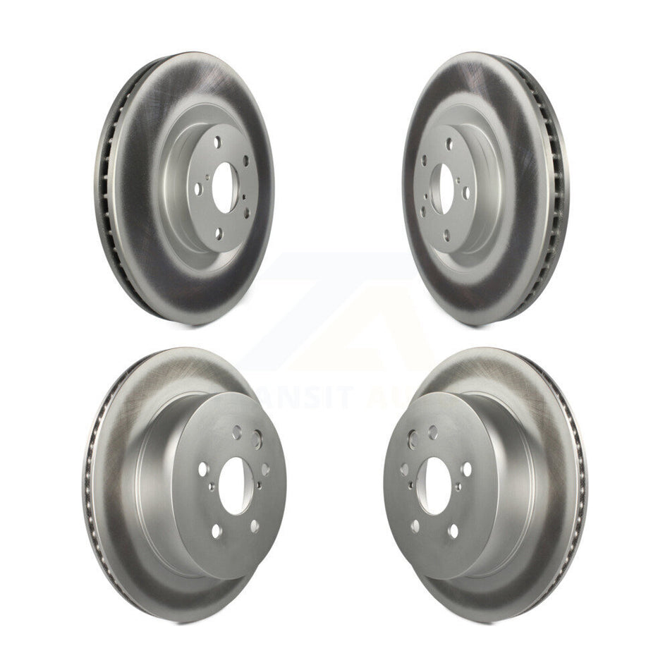 Front Rear Coated Disc Brake Rotors And Hub Assembly Kit For Lexus GS350 IS350 GS450h GS460 KG-101474