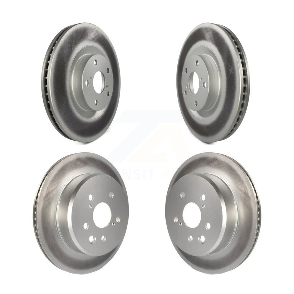 Front Rear Coated Disc Brake Rotors And Hub Assembly Kit For Lexus GS350 IS300 IS200t IS350 RC350 RC300 RC200t GS300 GS200t GS450h KG-101475