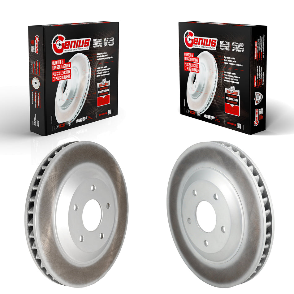 Front Coated Disc Brake Rotors Kit For Chevrolet Corvette Cadillac XLR KG-101481