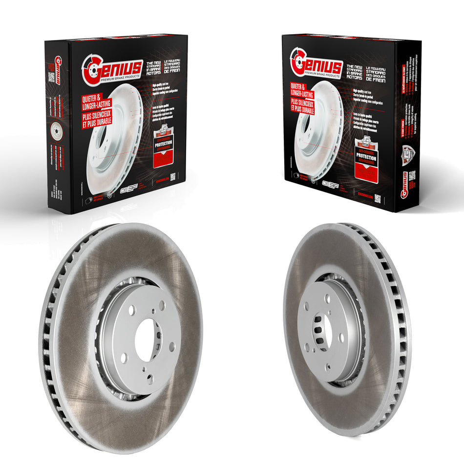 Front Coated Disc Brake Rotors Kit For Lexus GS350 IS350 IS200t IS300 GS430 GS450h GS460 KG-101485