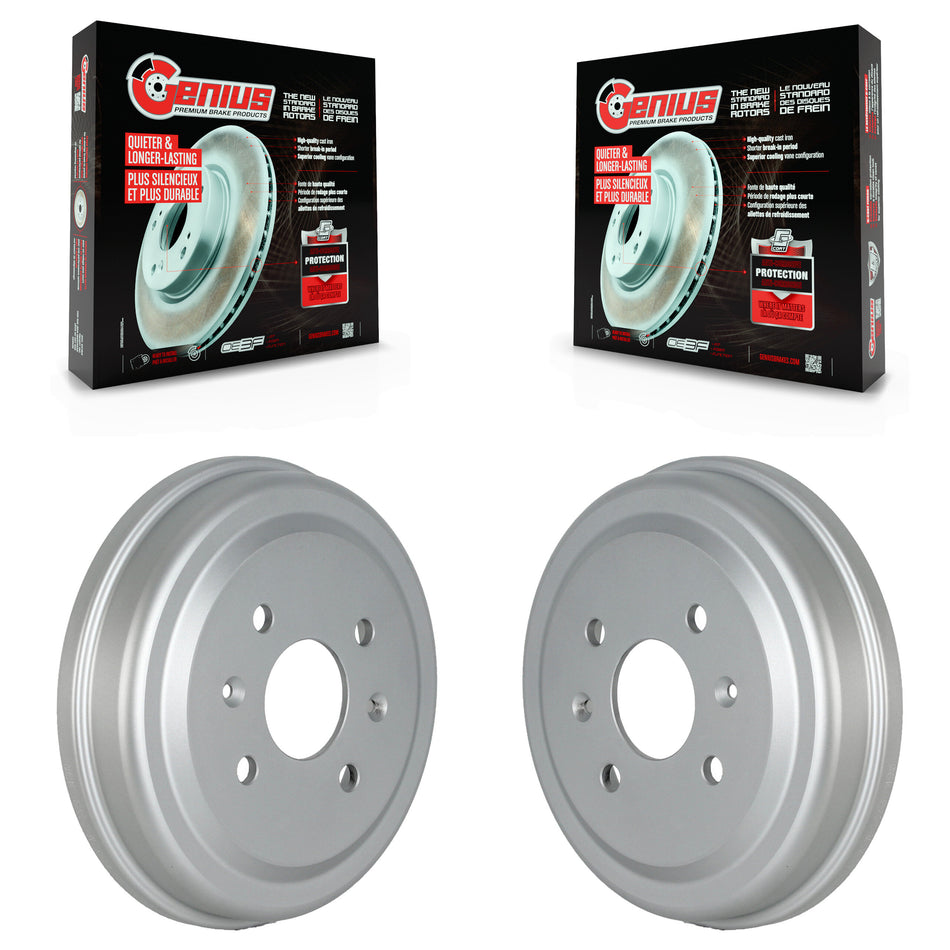 Rear Coated Brake Drums Pair For Chevrolet Aveo Spark Aveo5 Pontiac G3 Suzuki Wave Swift Wave5 Swift+ KG-101489