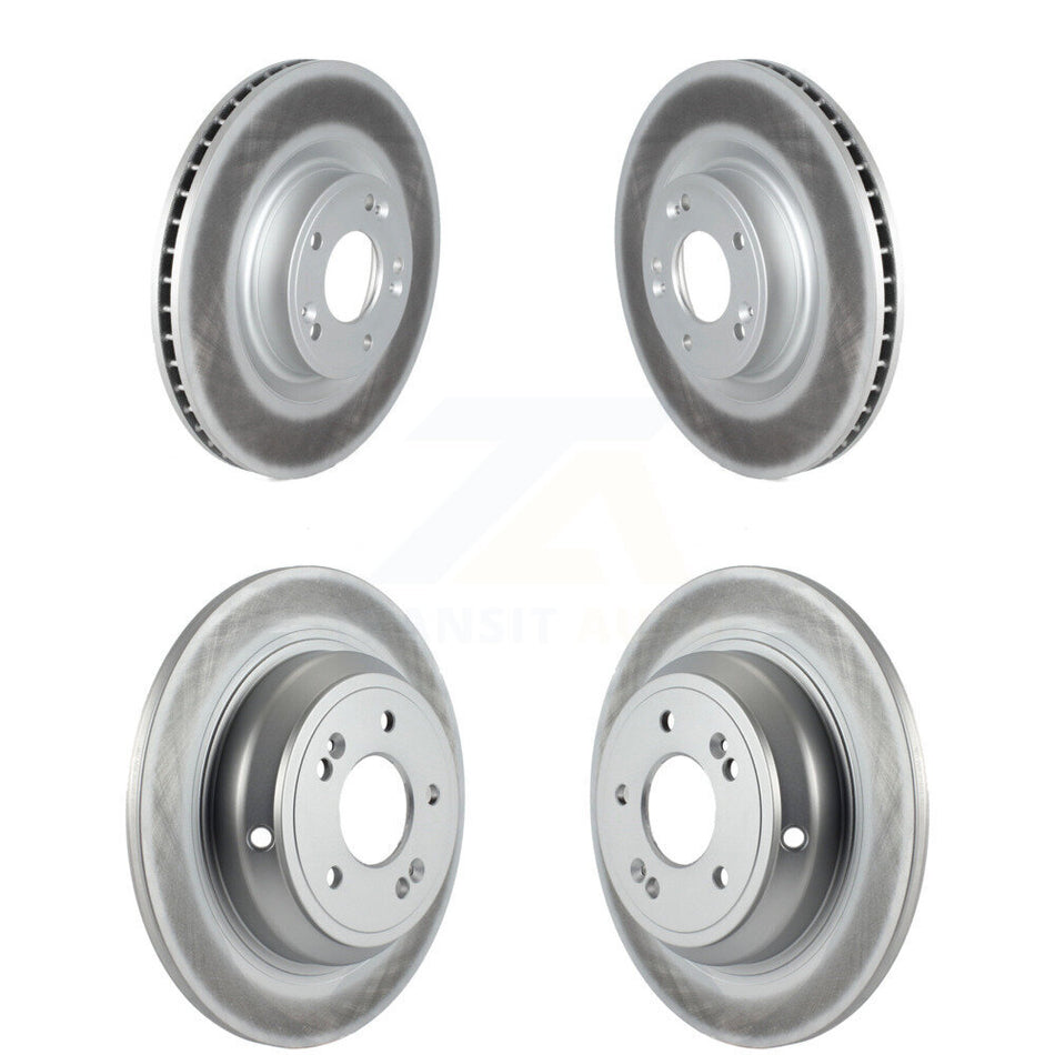 Front Rear Coated Disc Brake Rotors Kit For 2009-2011 Hyundai Genesis 3.8L KG-101502