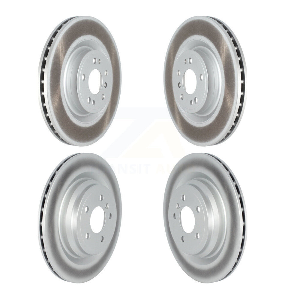 Front Rear Coated Disc Brake Rotors Kit For Mercedes-Benz GLE400 Without Sport Package KG-101527