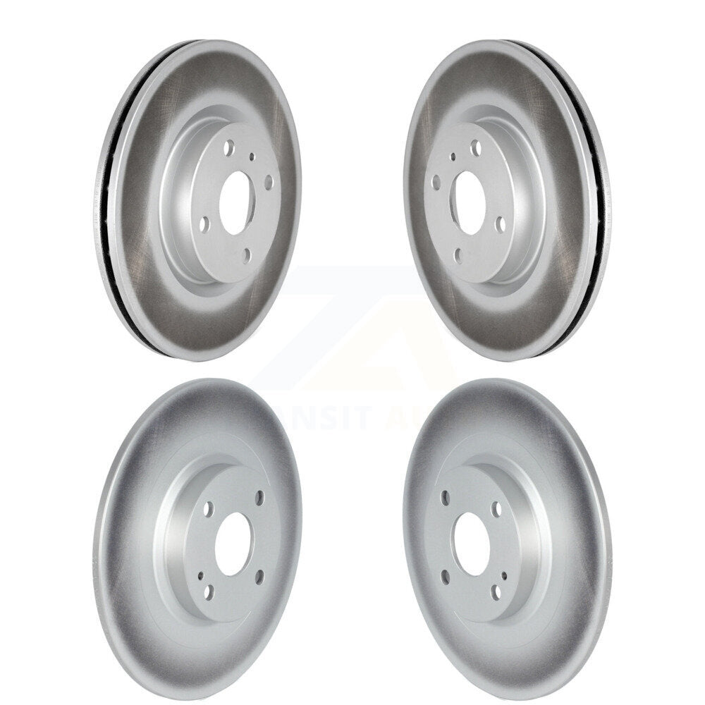 Front Rear Coated Disc Brake Rotors Kit For 2016-2024 Mazda MX-5 Miata With Brembo Brakes KG-101529