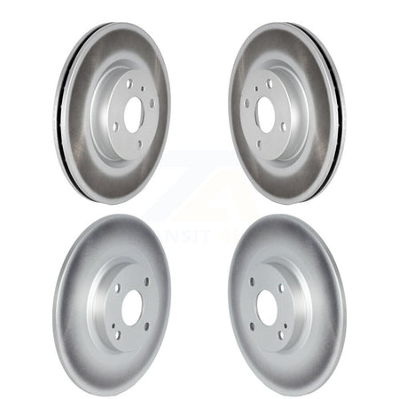 Front Rear Coated Disc Brake Rotors Kit For 2016-2024 Mazda MX-5 Miata With Brembo Brakes KG-101529