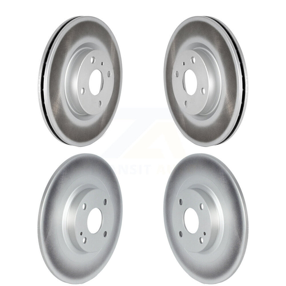 Front Rear Coated Disc Brake Rotors Kit For 2016-2024 Mazda MX-5 Miata With Brembo Brakes KG-101529