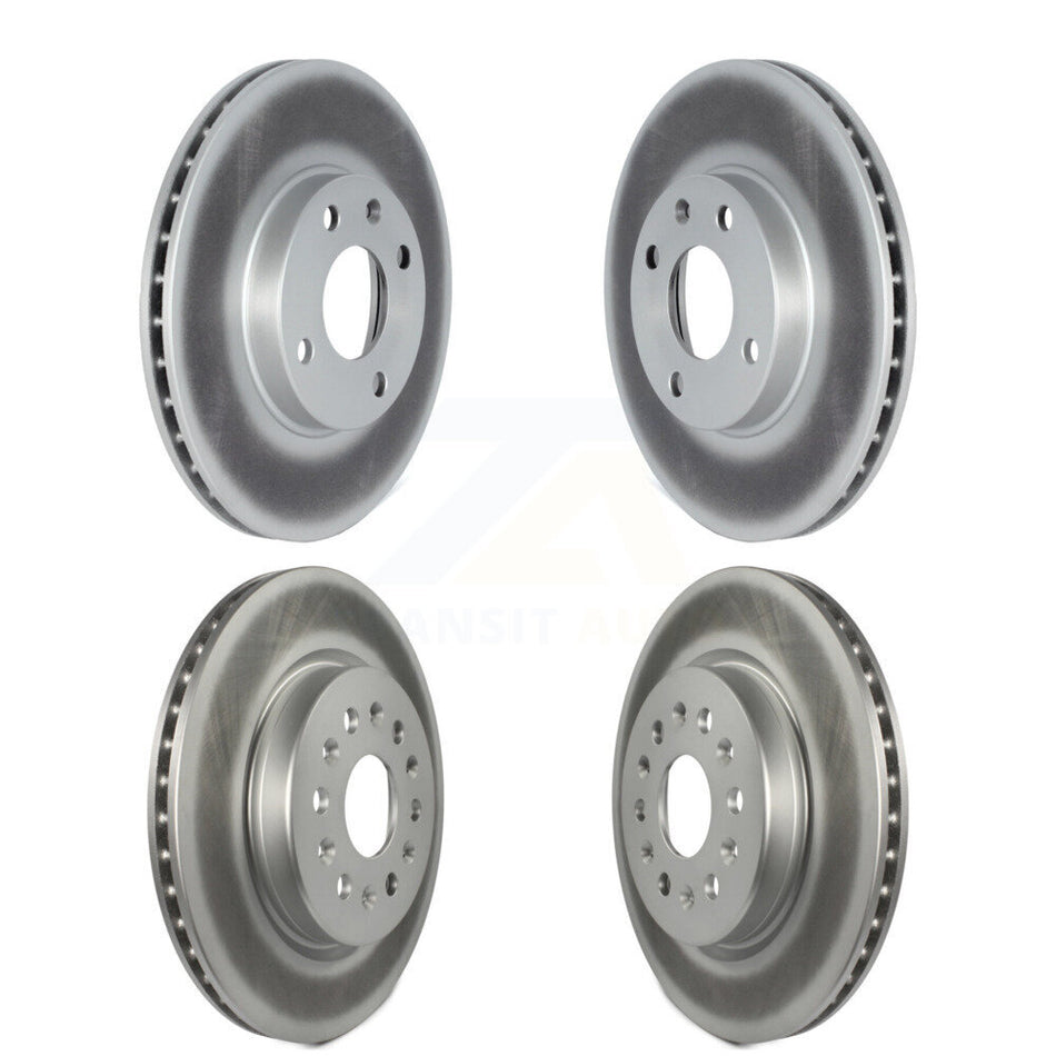 Front Rear Coated Disc Brake Rotors Kit For 2019 Chevrolet Spark KG-101536