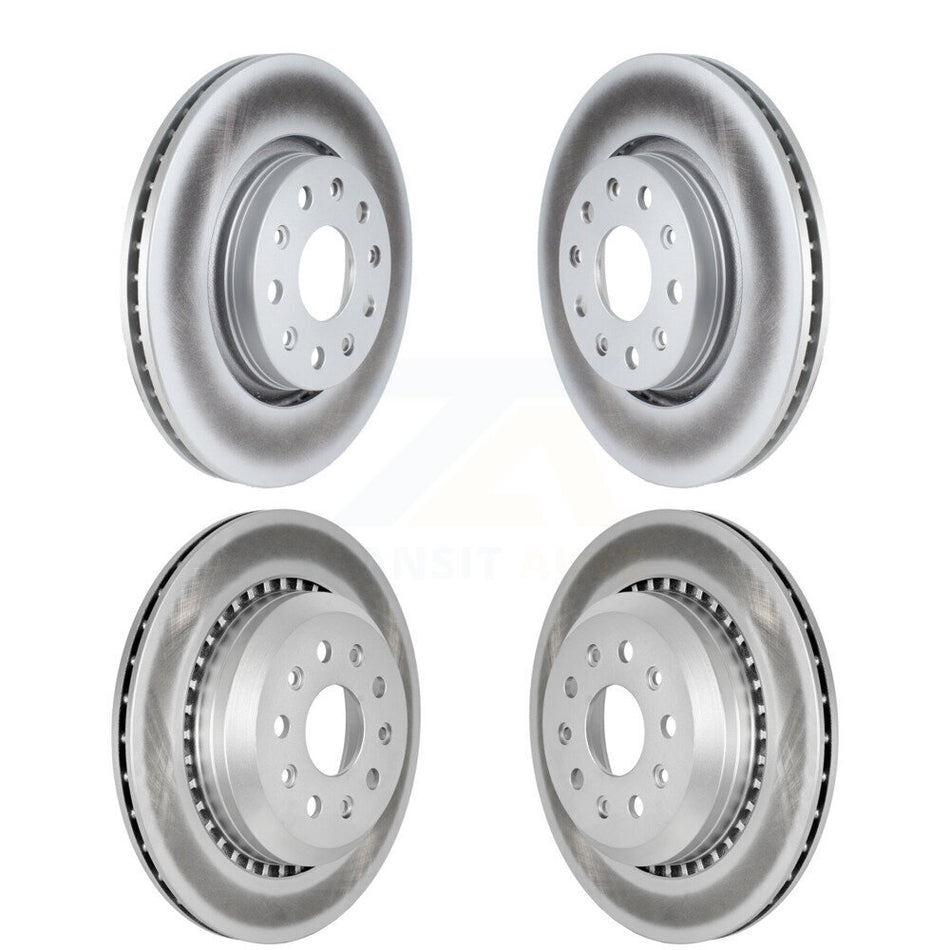 Front Rear Coated Disc Brake Rotors Kit For 2020-2024 Jeep Gladiator KG-101543