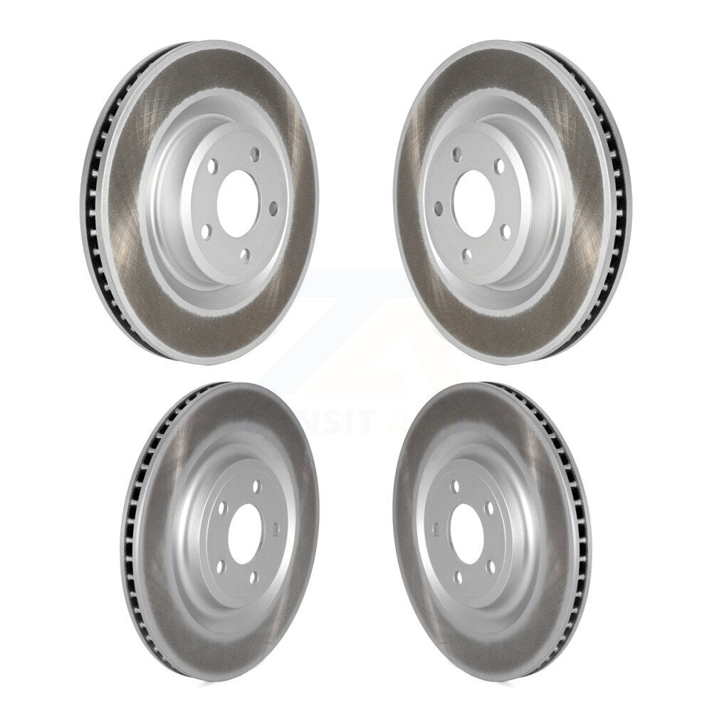 Front Rear Coated Disc Brake Rotors Kit For Ford Explorer Lincoln Aviator KG-101550