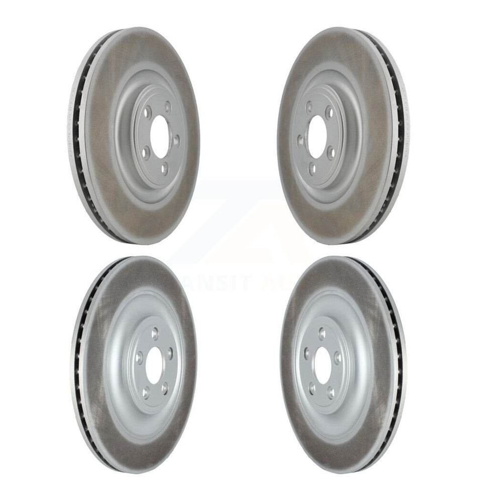 Front Rear Coated Disc Brake Rotors Kit For Jaguar XF KG-101552