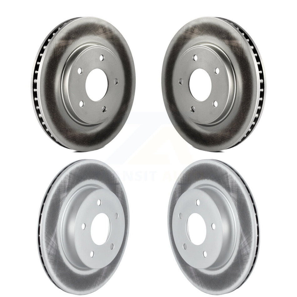 Front Rear Coated Disc Brake Rotors Kit For Nissan LEAF KG-101574