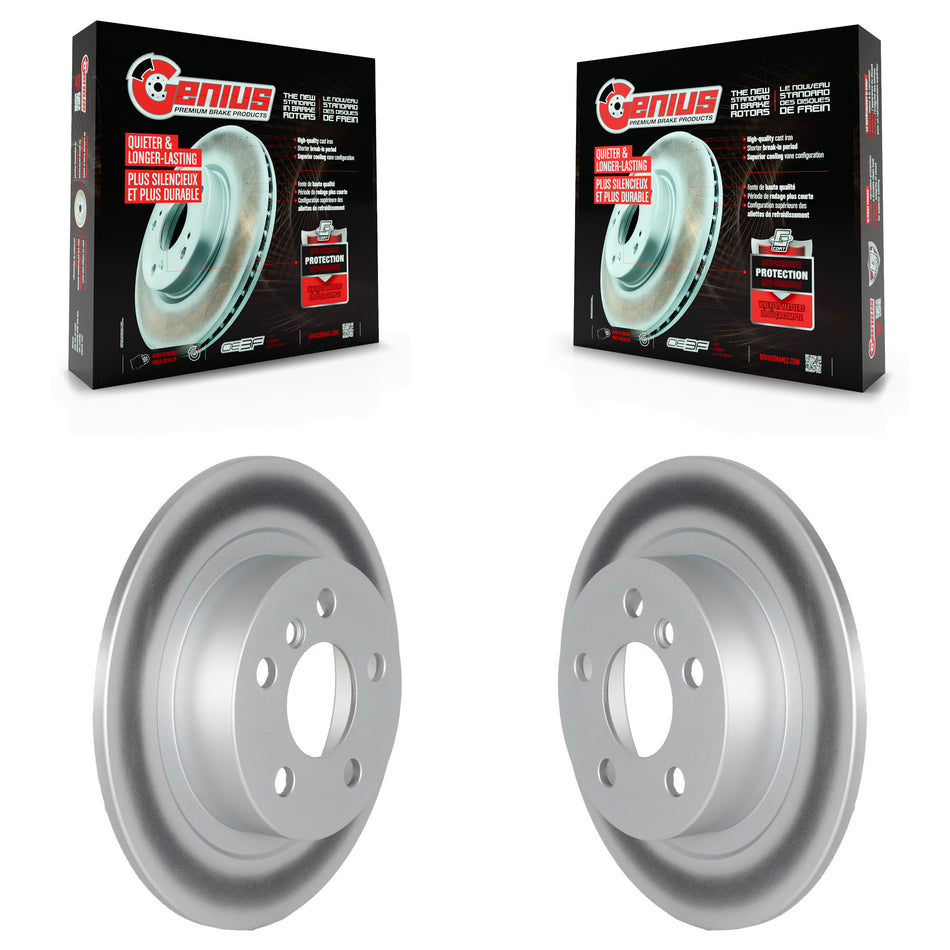Rear Coated Disc Brake Rotors Pair For Mini Cooper Countryman BMW i3 Clubman i3s KG-101658
