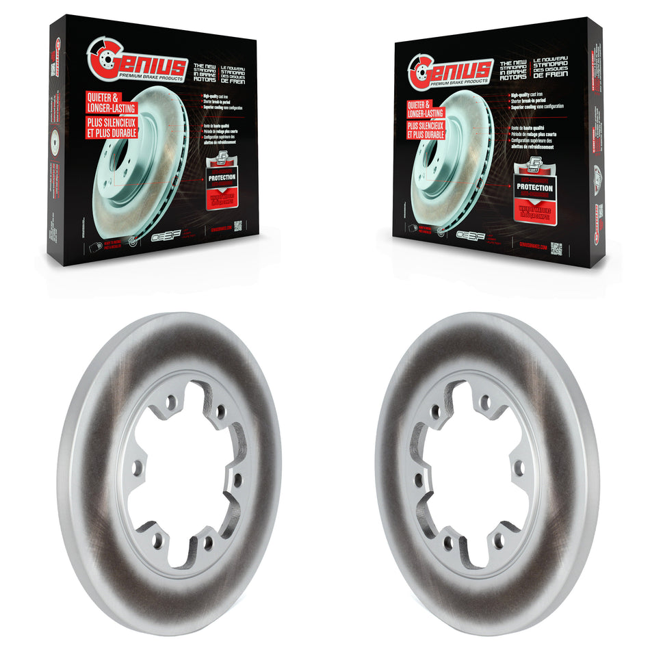 Rear Coated Disc Brake Rotors Pair For Ford Transit-350 HD Transit-250 Transit-150 KG-101659