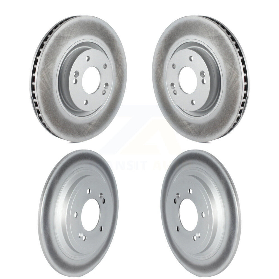 Front Rear Coated Disc Brake Rotors Kit For Kia Sportage Hyundai Nexo KG-101702