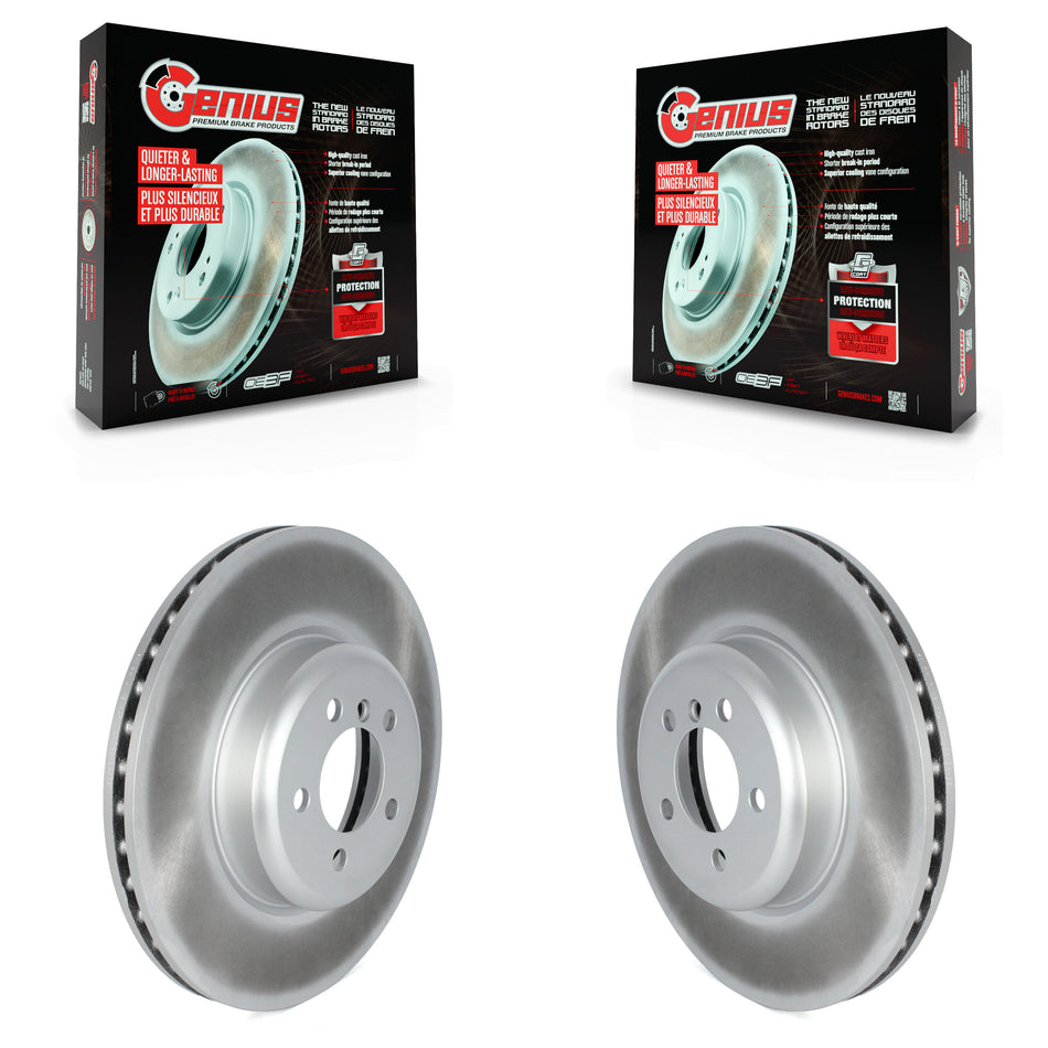 Front Coated Disc Brake Rotors Pair For BMW 328i 330i xDrive 335i 430i Gran Coupe 435i 340i 230i 440i GT M240i ActiveHybrid 3 KG-101717