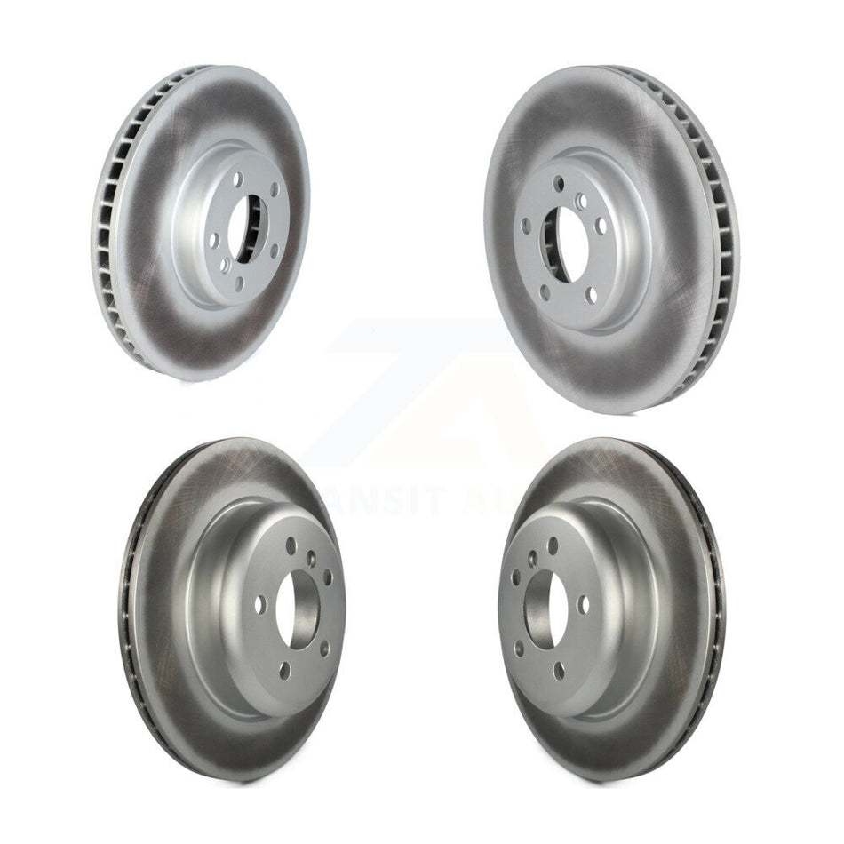 Front Rear Coated Disc Brake Rotors And Hub Assembly Kit For BMW 528i 535i KG-101723