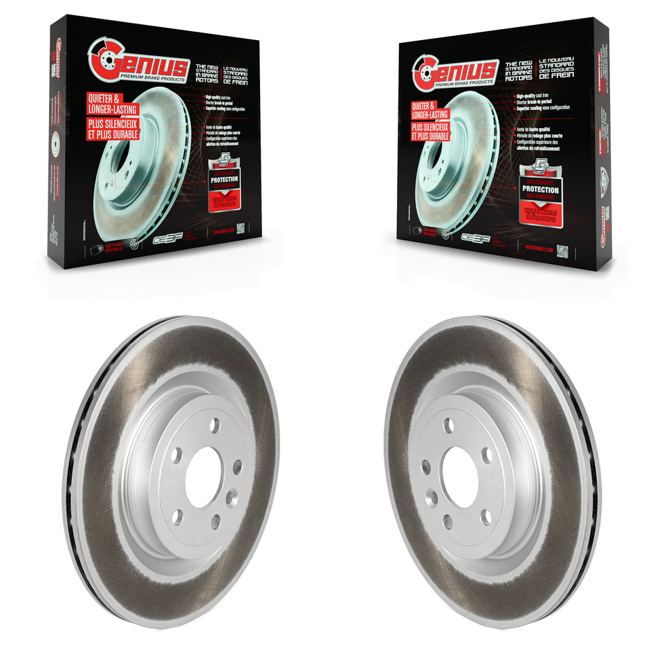 Rear Coat Brake Rotor Pair For Jaguar F-Pace Land Rover Range Velar Discovery Sport I-Pace KG-101728