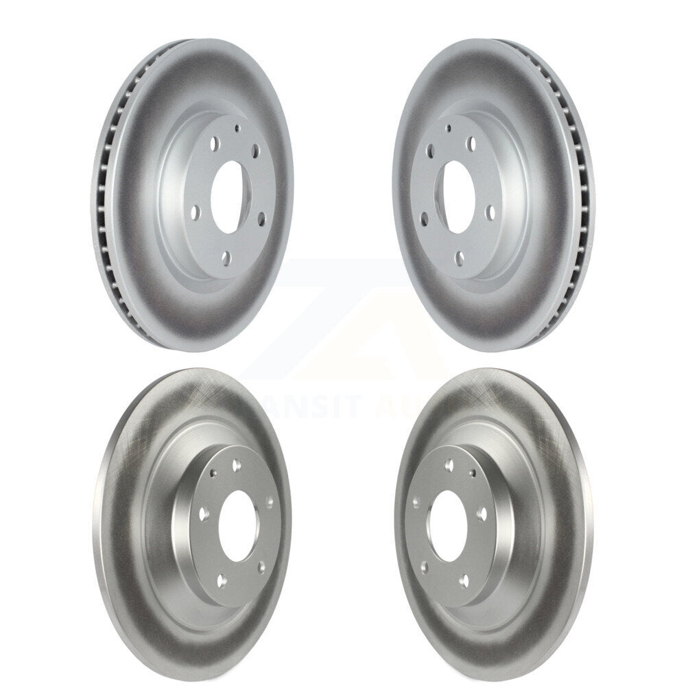 Front Rear Coated Brake Rotor Kit For 2020-2024 Mazda CX-30 With 302mm Diameter KG-101756