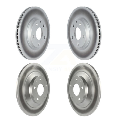 Front Rear Coated Brake Rotor Kit For 2020-2024 Mazda CX-30 With 302mm Diameter KG-101756