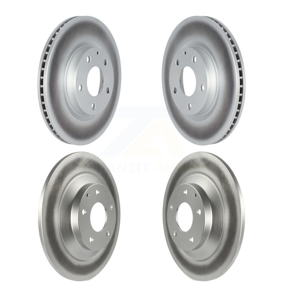 Front Rear Coated Brake Rotor Kit For 2020-2024 Mazda CX-30 With 302mm Diameter KG-101756