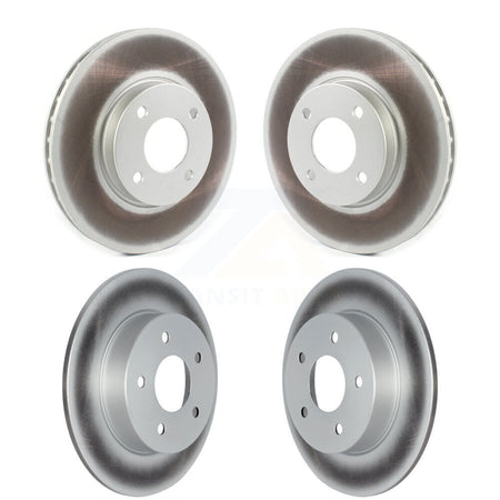 Front Rear Coated Disc Brake Rotors Kit For 2021-2025 Nissan Kicks S KG-101758