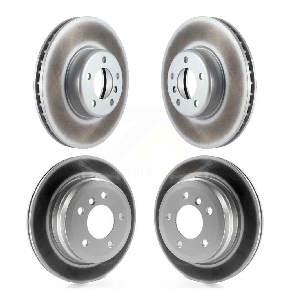 Front Rear Coated Disc Brake Rotors Kit For 2013 BMW 328i With 340mm Diameter Rotor KG-101768