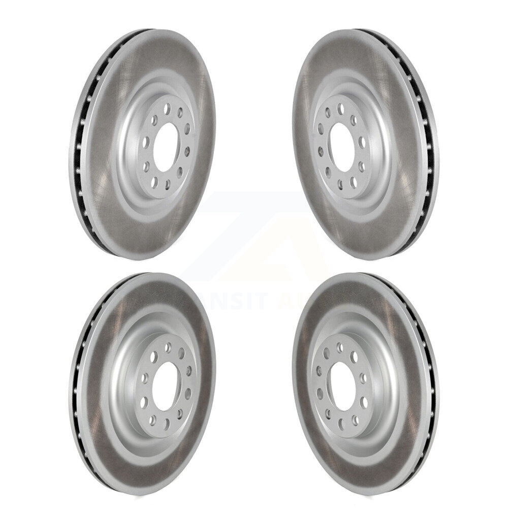 Front Rear Coated Disc Brake Rotors Kit For Alfa Romeo Stelvio Giulia KG-101778
