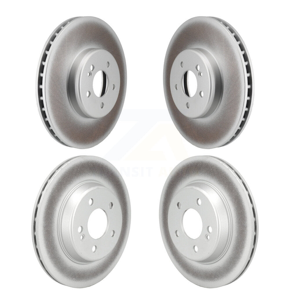 Front Rear Coated Disc Brake Rotors Kit For Mercedes-Benz C300 C400 C350e KG-101779