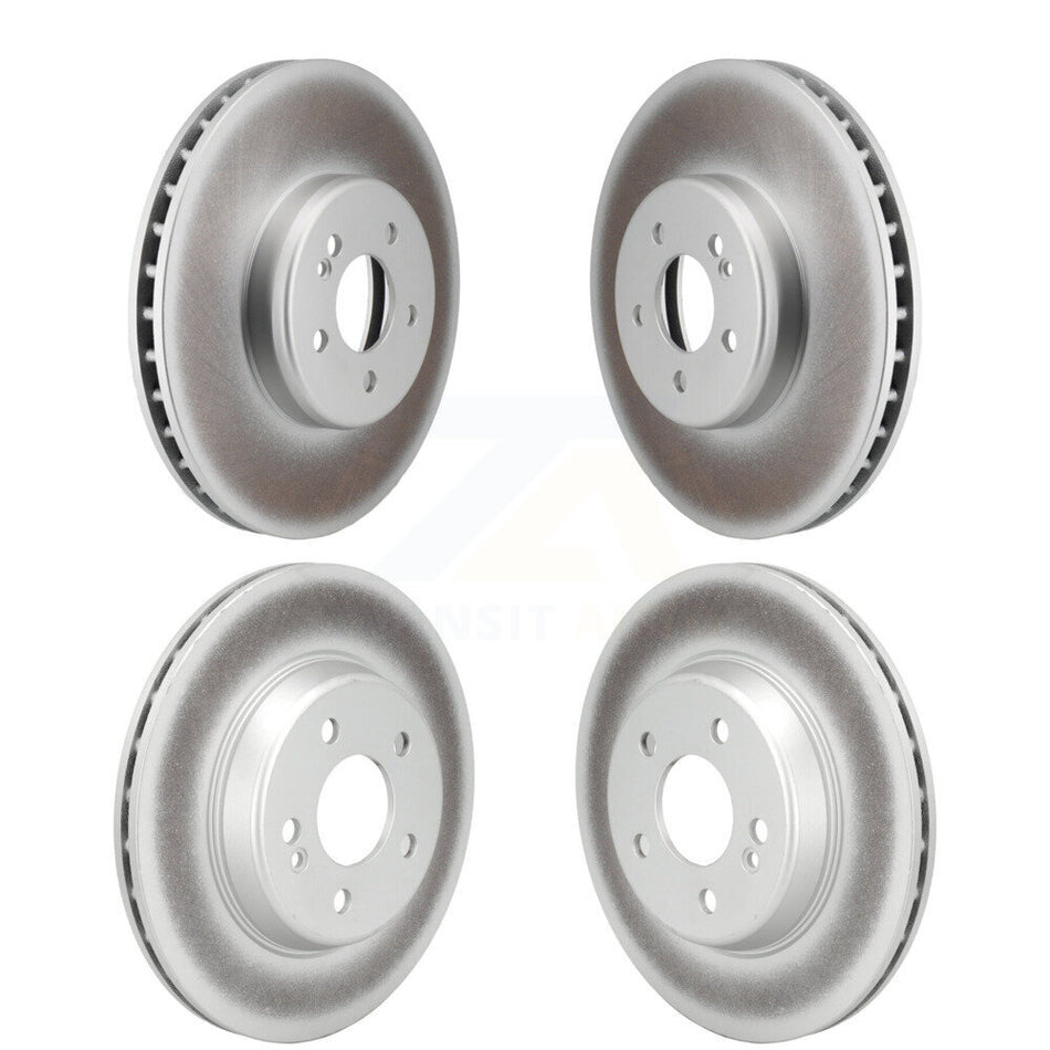 Front Rear Coated Disc Brake Rotors Kit For Mercedes-Benz C300 C400 C350e KG-101779