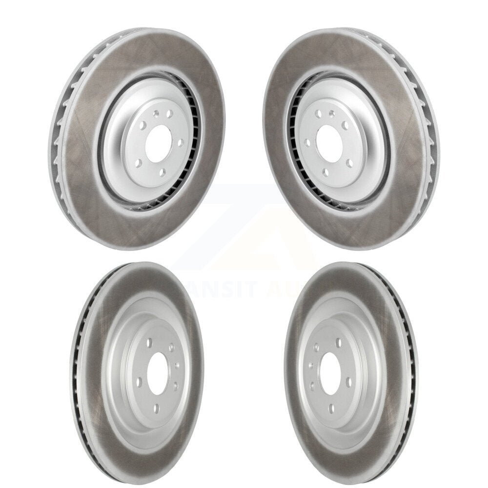 Front Rear Coated Disc Brake Rotors Kit For Audi S6 S7 S8 KG-101781