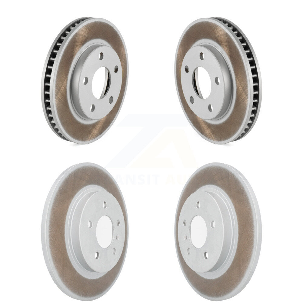 Front Rear Coated Disc Brake Rotors Kit For 2005 Pontiac Montana SV6 with FWD KG-101785