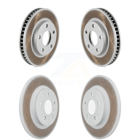 Front Rear Coated Disc Brake Rotors Kit For 2005 Pontiac Montana SV6 with FWD KG-101785