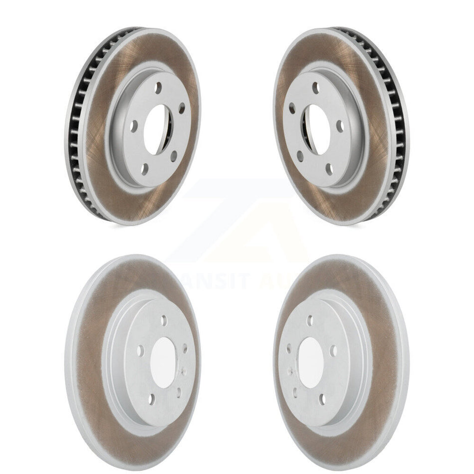 Front Rear Coated Disc Brake Rotors Kit For 2005 Pontiac Montana SV6 with FWD KG-101785