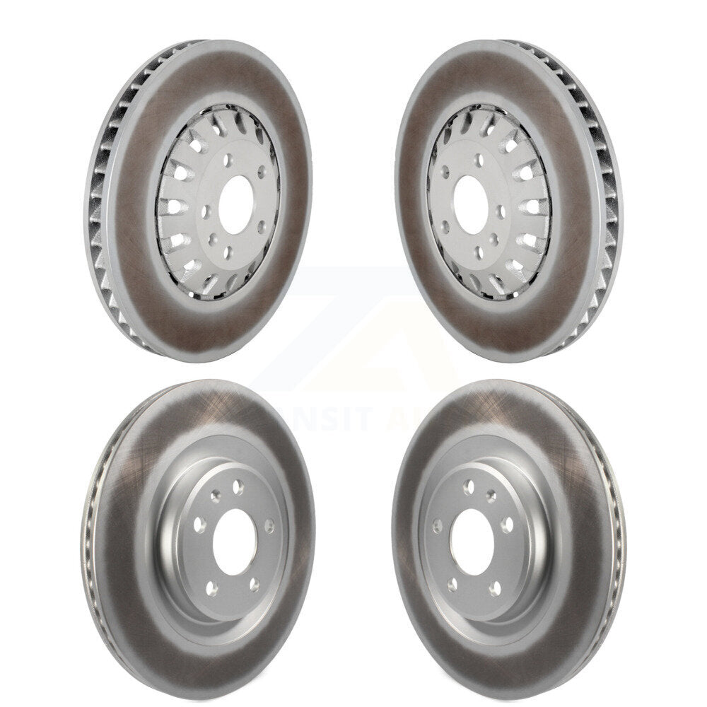 Front Rear Coated Disc Brake Rotors Kit For 2019-2021 Audi A6 Quattro A7 Sportback KG-101788