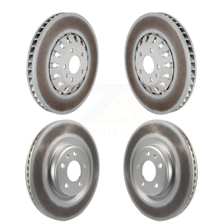 Front Rear Coated Disc Brake Rotors Kit For 2019-2021 Audi A6 Quattro A7 Sportback KG-101788