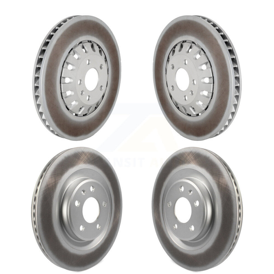 Front Rear Coated Disc Brake Rotors Kit For 2019-2021 Audi A6 Quattro A7 Sportback KG-101788