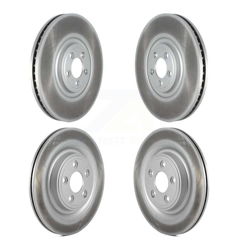 Front Rear Coated Disc Brake Rotors Kit For 2010 Jaguar XF With 380mm Diameter Rotor KG-101805