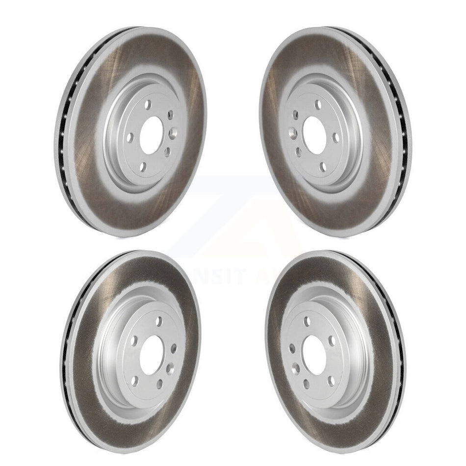 Front Rear Coated Disc Brake Rotors Kit For Jaguar F-Pace I-Pace KG-101809