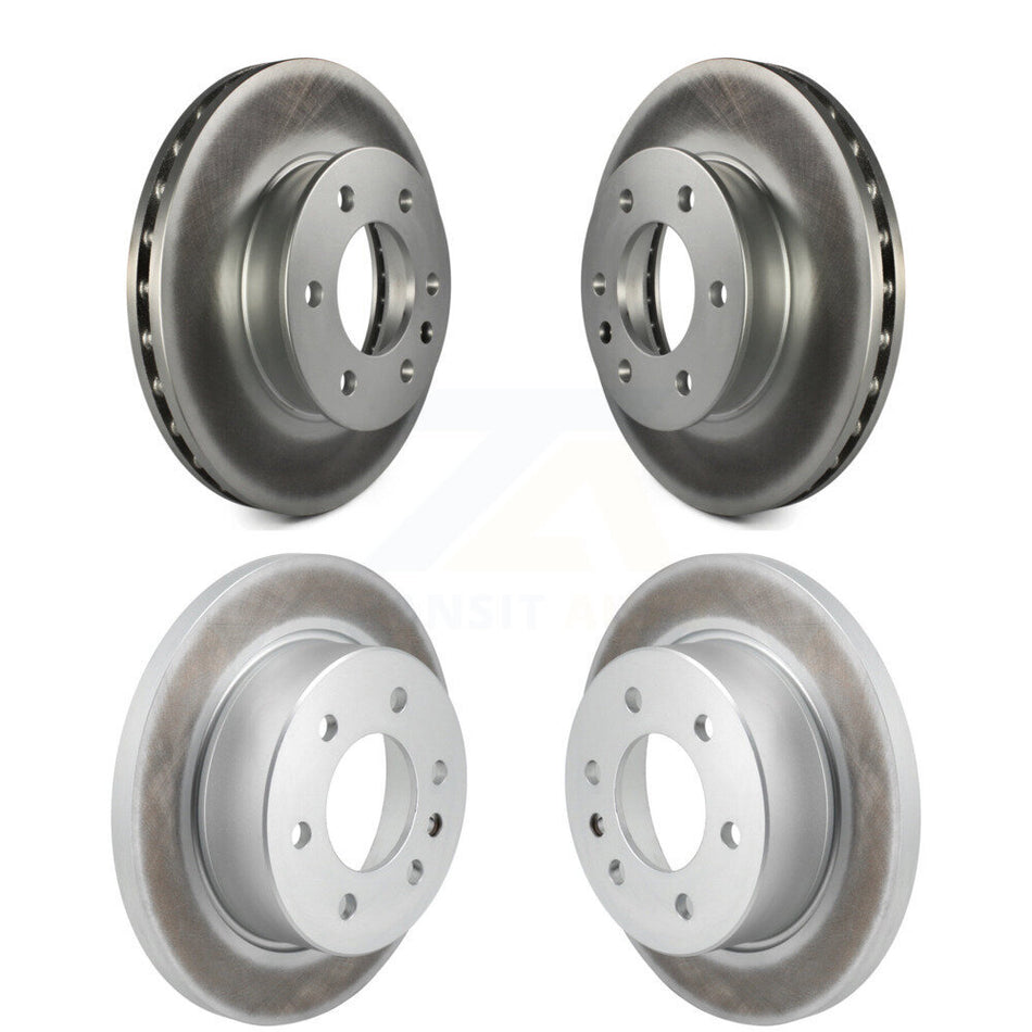 Front Rear Coated Brake Rotors Kit For Mercedes-Benz Sprinter 2500 3500 Freightliner 1500 KG-101812