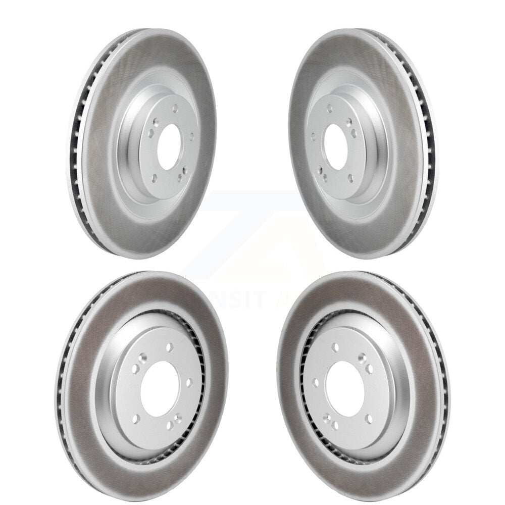 Front Rear Coated Disc Brake Rotors Kit For Hyundai Veloster N KG-101814